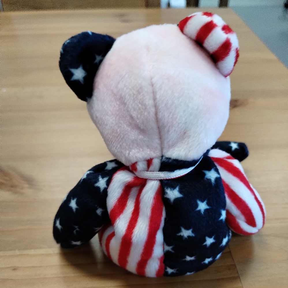 ✓Ty Beanie Baby - SPANGLE the Bear White Face (Stuffed Animal) - Picture 4 of 15